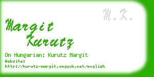 margit kurutz business card